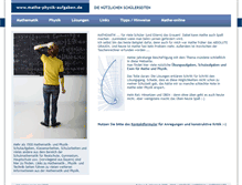Tablet Screenshot of mathe-physik-aufgaben.de